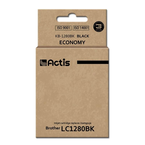 Tusz ACTIS KB-1280Bk (zamiennik Brother LC1280BK; Standard; 60 ml; czarny)
