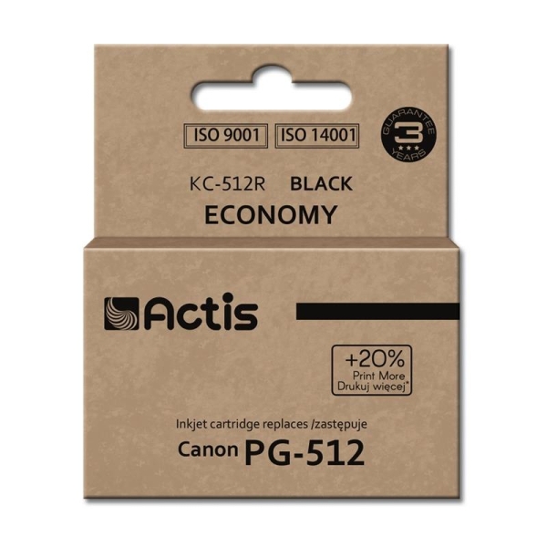 Tusz ACTIS KC-512R (zamiennik Canon PG-512; Standard; 15 ml; czarny)