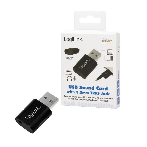 Karta dźwiękowa USB 2.0 3.5mm TRRS jack -1489990
