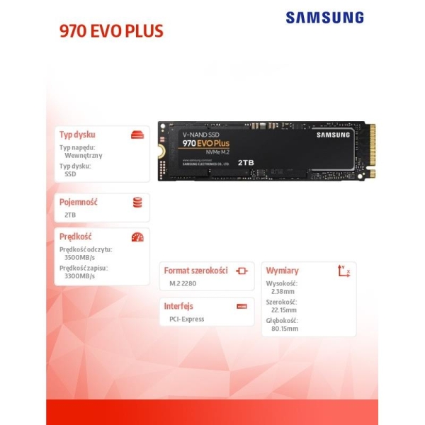 Dysk SSD 970EVO PLUS MZ-V7S2T0BW 2 TB-1494042