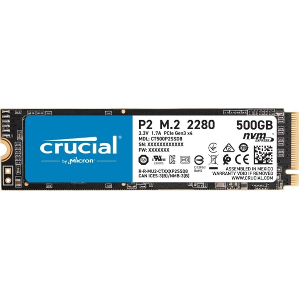 Dysk SSD P2 500GB M.2 PCIe NVMe 2280 2300/940MB/s-1538620