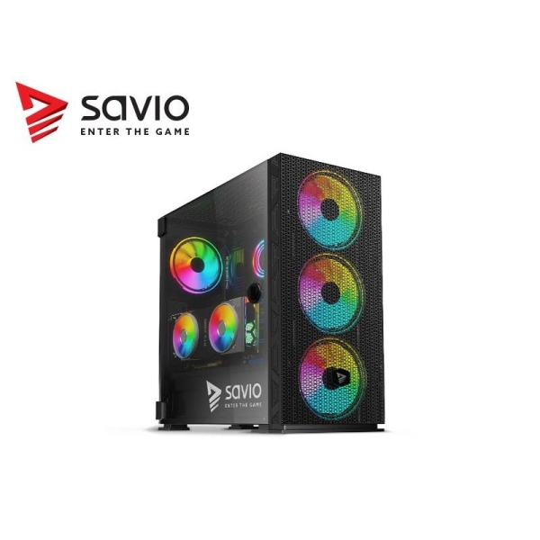 Obudowa PC SAVIO Raptor X1 ARGB Mesh/Glass