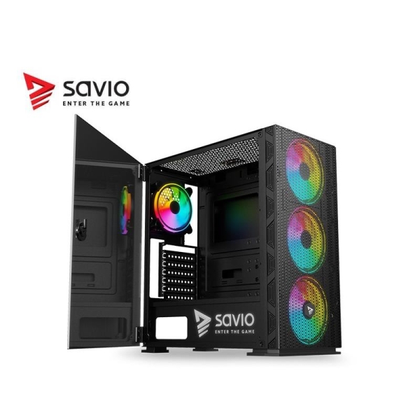 Obudowa PC SAVIO Raptor X1 ARGB Mesh/Glass-1568125