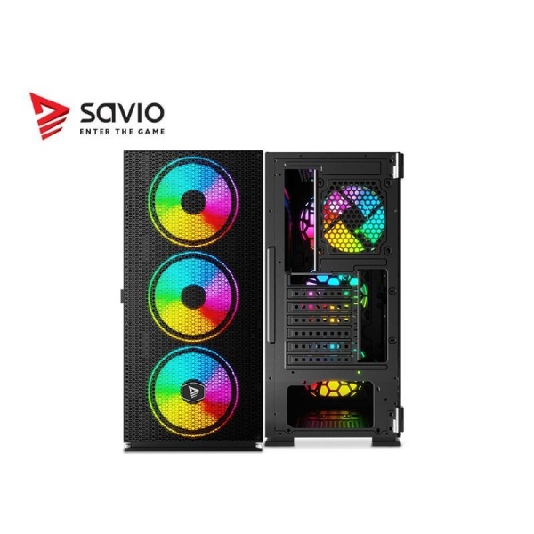 Obudowa PC SAVIO Raptor X1 ARGB Mesh/Glass-1568127