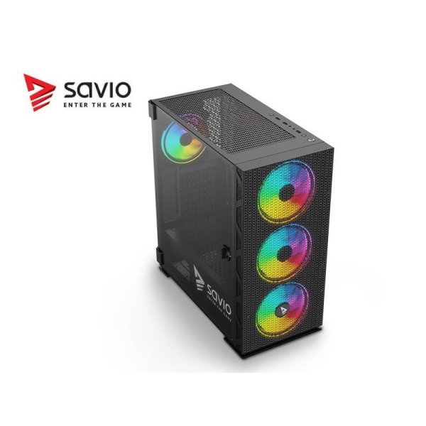 Obudowa PC SAVIO Raptor X1 ARGB Mesh/Glass-1568131