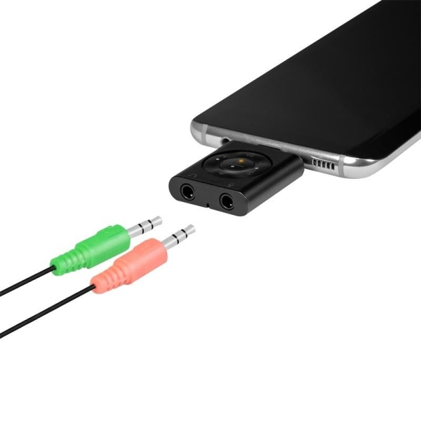 Adapter audio USB-C/M do 2xjack 3.5mm 7.1 -1658993