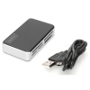 Czytnik kart 5-portowy USB 2.0 HighSpeed (ALL-IN-ONE), HQ, czarno-srebrny-1687953