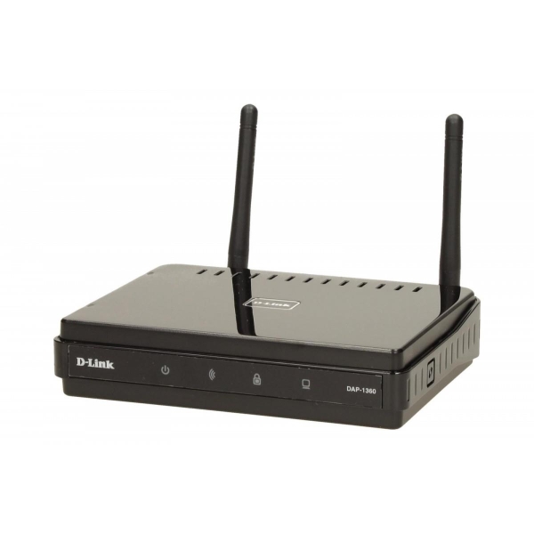 DAP-1360 punkt dostępu WiFi N300 (2.4GHz) 1xLAN 2xRP-SMA (odkręcane) MIMO WDS-1685622