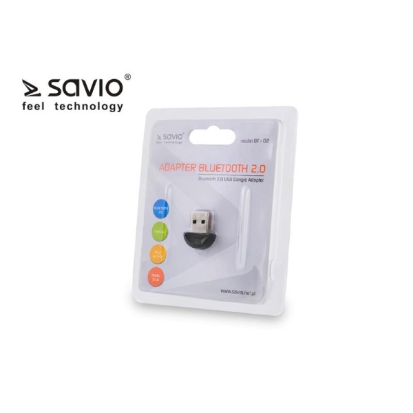 Micro Adapter USB Bluetooth v2.0 (3 Mb/s) SAVIO BT-02-1687674