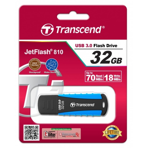 Pendrive JetFlash 810 32GB USB3.0 70/18 MB/s jasnoniebieski-1688869