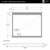 Elektryczny Ścienny/Sufitowy Ekran Projekcyjny z Przełącznikiem 244x183 (4:3) Matt White-1690747