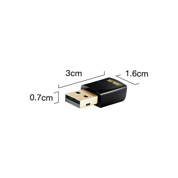 ASUS USB-AC51 Karta Sieciowa USB AC600 DualBand WiFi-1694046