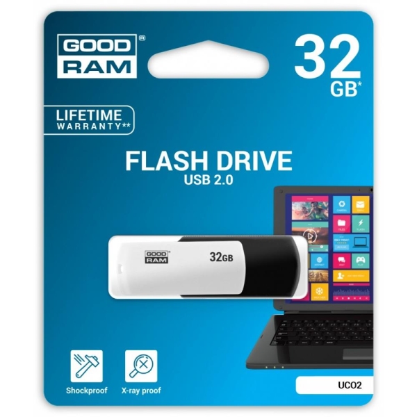 COLOUR BLACK&WHITE 32GB USB2.0