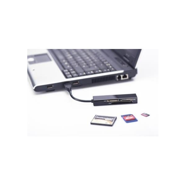 Czytnik kart 4-portowy USB 3.0 SuperSpeed (Compact Flash, SD, Micro SD/SDHC, Memory Stick), czarny-1720632