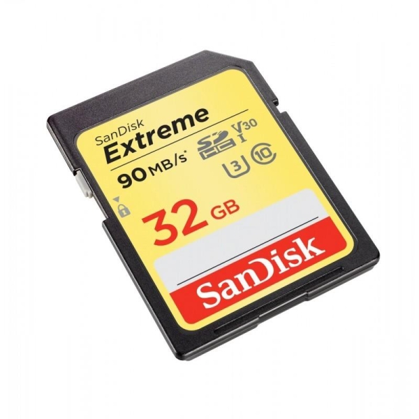 Extreme SDHC 32GB 90/40 MB/s V30 UHS-I U3-1723515