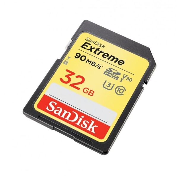 Extreme SDHC 32GB 90/40 MB/s V30 UHS-I U3-1723516