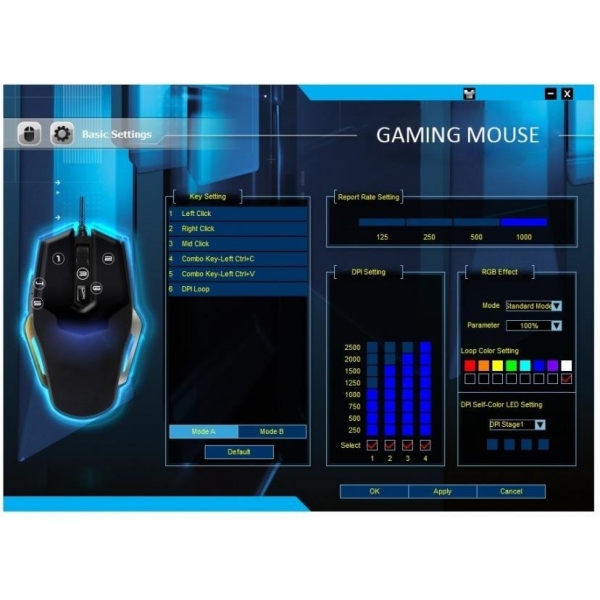 Gamingowa mysz optyczna USB Falcon-1723849