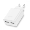 USB Power Charger 2 port 2.4A biały 2x USB Port DC 5V/max 2.4A-1752450