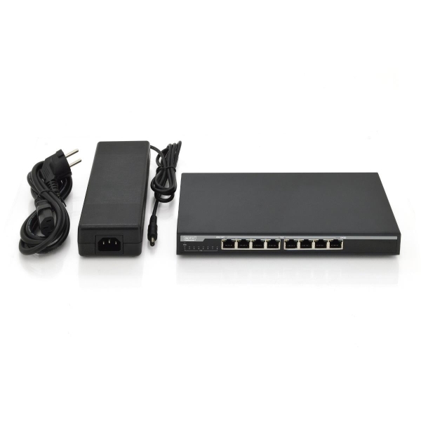 Switch Gigabit Desktop 8-portowy, 8x10/100/1000Mbps PoE+ af/at 135W, Metalowa obudowa-1758184