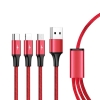 Kabel ładujący 3-in-1 USB - USB-C/microUSB/Lightning, 1,2m; C4049RD-1766227