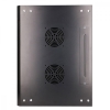 Szafka wisząca rack 6U 600x450 czarna szklane drzwi -1768152