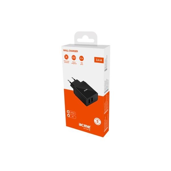 Ładowarka sieciowa USB CH205 2p/3,4A/17W -1761558