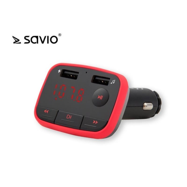 Transmiter FM SAVIO TR-10 Bluetooth, ładowarka