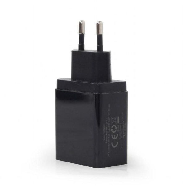 Ładowarka sieciowa USB Quick Charge 3.0 2.1A czarna-1766579
