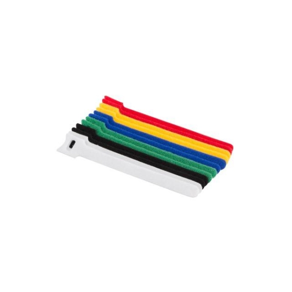 Organizer kabli - rzep 12mm x 15cm multicolor 12 sztuk -1767344