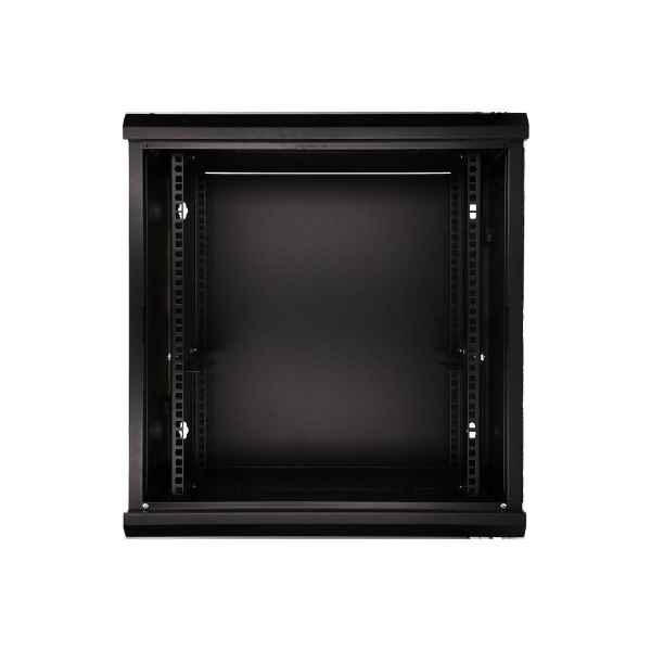 Szafka wisząca rack 12U 600x600 czarna szklane drzwi -1768531