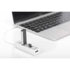 HUB/Koncentrator 3-portowy OTG USB Typ C, USB 2.0 HighSpeed czytnik kart SD/Micro SD, aluminium-1770671