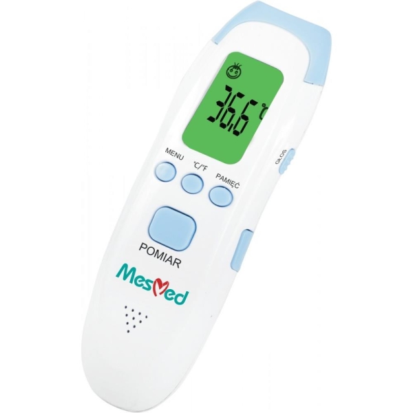 Termometr medyczny z kolorowym wyświetlaczem i głosową prezentacją pomiaru MesMed MM-380 Ewwel -1774616