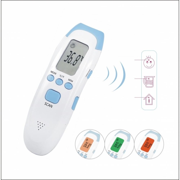 Termometr medyczny z kolorowym wyświetlaczem i głosową prezentacją pomiaru MesMed MM-380 Ewwel -1774617