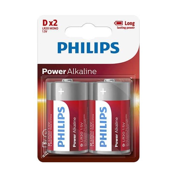 Baterie Power Alkaline D 2szt. blister (LR20)-1774757