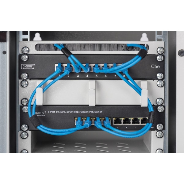 Switch niezarządzalny Gigabit 10 cali Rack 8-portów, 8x10/100/1000Mbps PoE+ af/at 96W-1775721