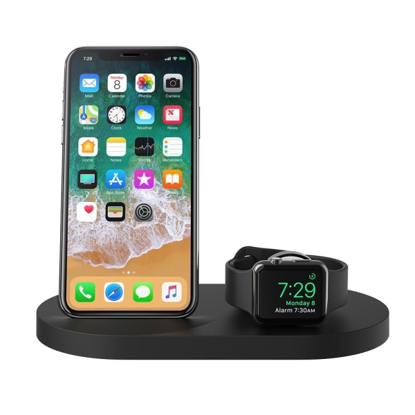Ładowarka indukcyjna Apple Watch/iPhone/USB-A czarna-1776222