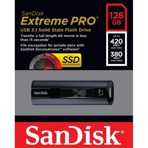 Pendrive Extreme Pro USB 3.1 Gen1 128GB 420/380 MB/s -1794841