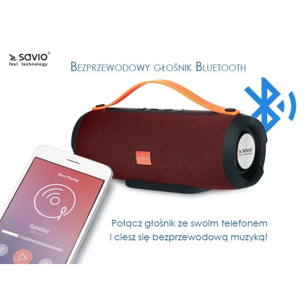 Bezprzewodowy Głośnik Bluetooth SAVIO BS-021 niebieski-1797930