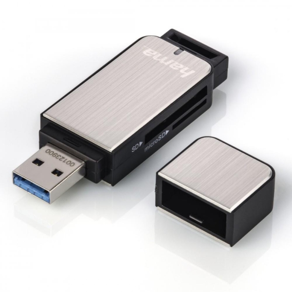 Czytnik kart SD/microSD USB 3.0 srebrny -1805055