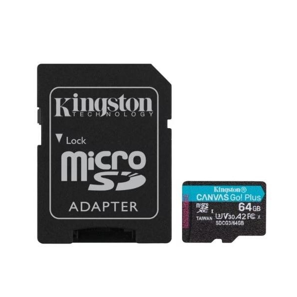 Karta microSD  64GB Canvas Go Plus 170/70MB/s Adapter