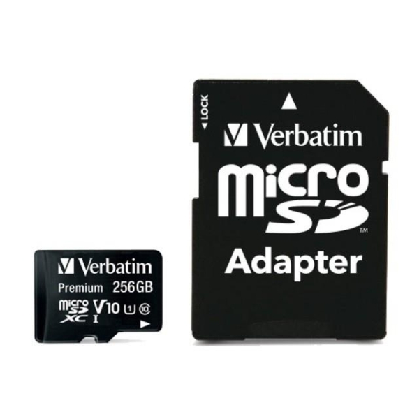Micro SDXC 256GB class 10 UHS-1 + Adapter SD