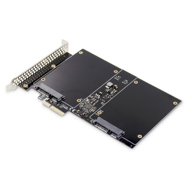 Karta rozszerzeń (Kontroler) RAID 2x SATA III SSD/HDD PCIe 2.0 2.5