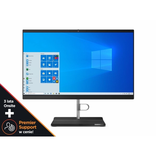 AiO V50a 11FN007VPB W10Pro i3-10100T/8GB/256GB/INT/DVD/21.5/Black3YRS OS + Premier Support