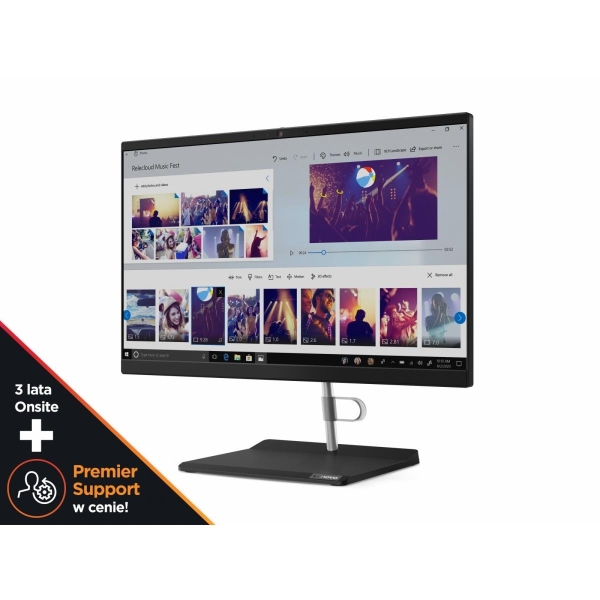 AiO V50a 11FN007VPB W10Pro i3-10100T/8GB/256GB/INT/DVD/21.5/Black3YRS OS + Premier Support -1837620