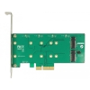 Karta rozszerzeń PCI Express 2x M.2 Key B RAID -1847459