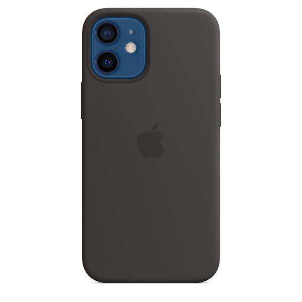 Silikonowe etui z MagSafe do iPhonea 12 mini Czarne -1844449