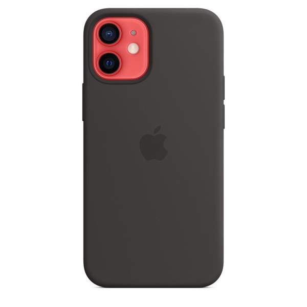 Silikonowe etui z MagSafe do iPhonea 12 mini Czarne -1844450