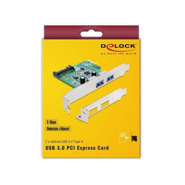 Karta PCI express USB 3.0 2PORT DE -1847342