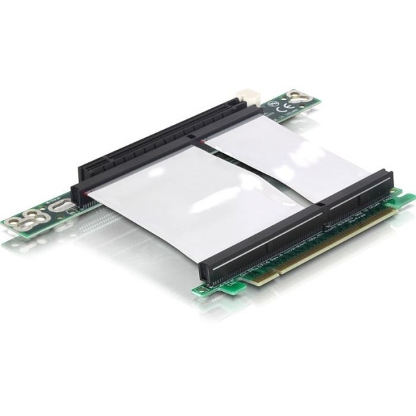 Karta Riser PCI Express x16 > x16 z elastycznym kablem 7 cm lewostronna