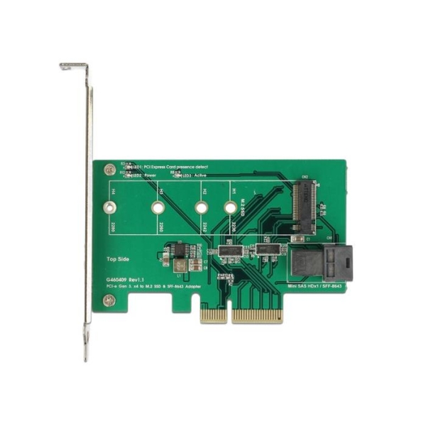 Karta PCI Express 1 x wewnętrzny NVMe M.2 PCIe 1 x wewnętrzny. Konstrukcja niskoprofilowa-1847414